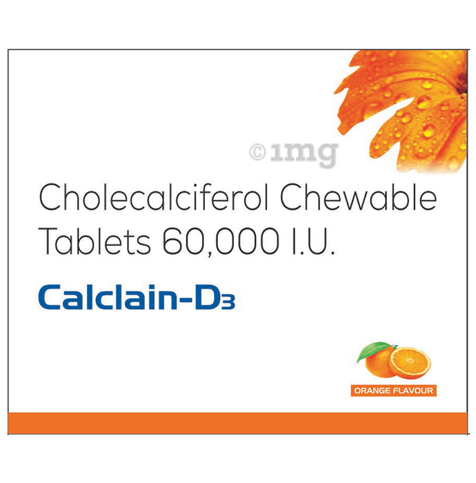 Calclain-D3 Chewable Tablet Orange