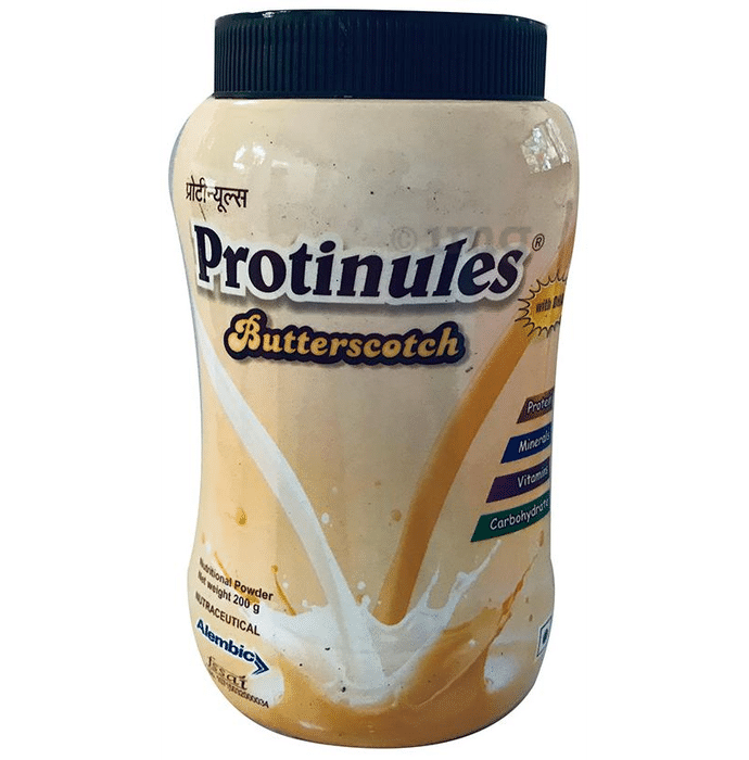 Protinules Powder with Whey Protein, DHA, Vitamins & Minerals | Flavour Butterscotch