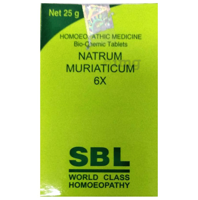 SBL Natrum Muriaticum Biochemic Tablet 6X