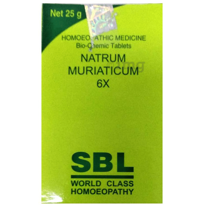 SBL Natrum Muriaticum Biochemic Tablet 6X