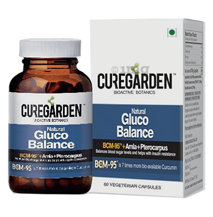 Curegarden Natural Gluco Balance Vegeterian Capsules