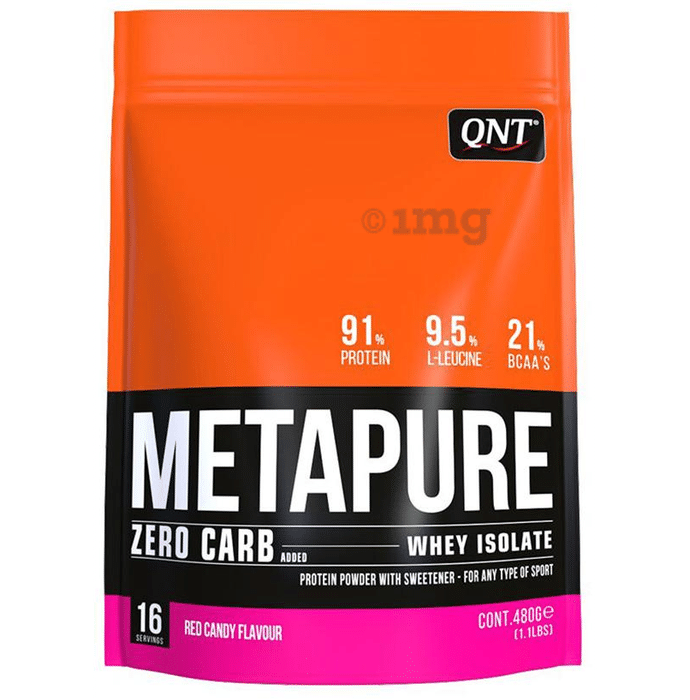 QNT Metapure Whey Isolate Zero Carb Powder Red Candy