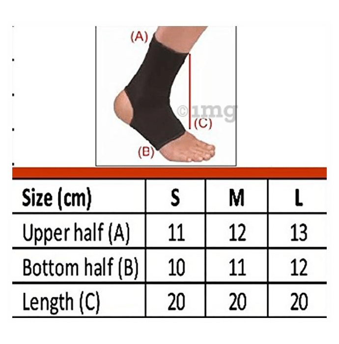 Sira Copper Compression Ankle Sleeve Support XL