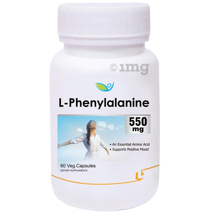 Biotrex L-Phenylalanine 550mg Veg Capsule