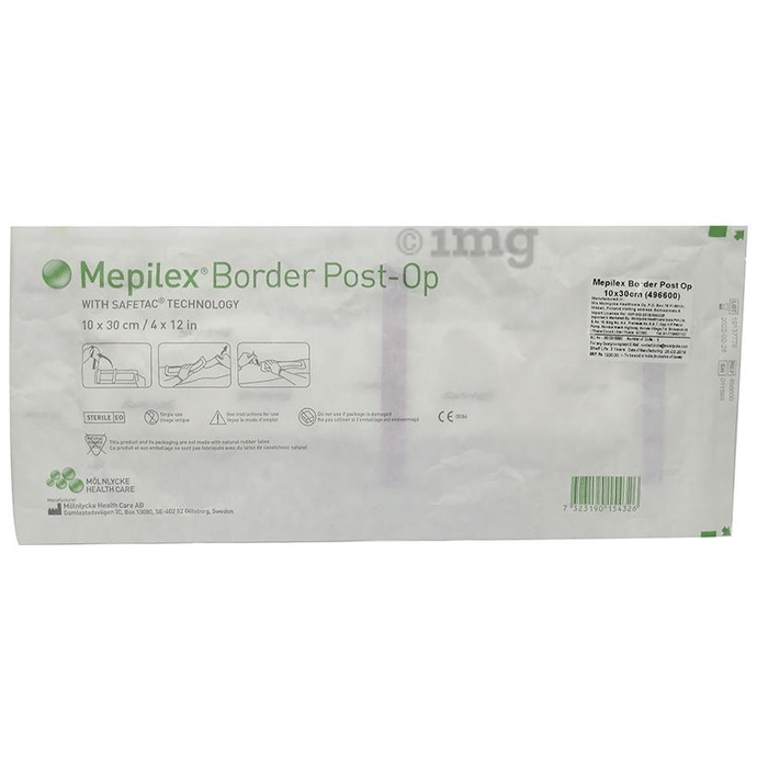 Mepilex Border Post-Op Dressing 10cm x 30cm