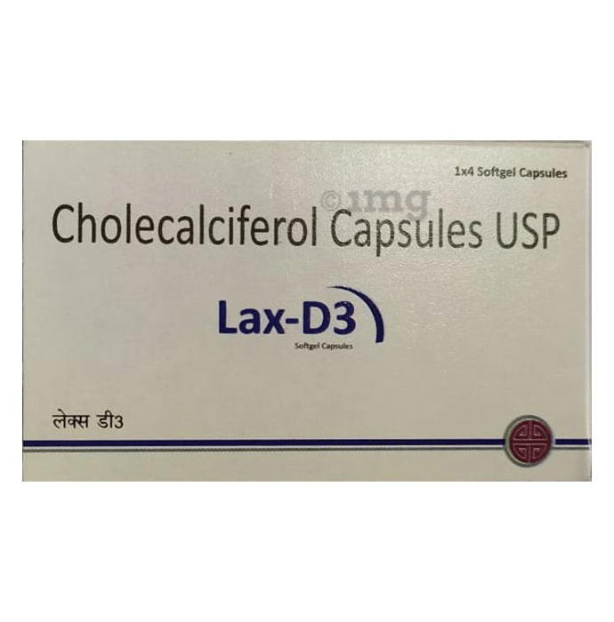 Lax-D3 Soft Gelatin Capsule