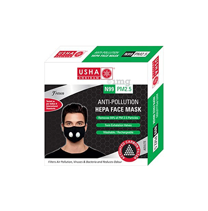 Usha Shriram Fresco N99 PM2.5 HEPA Anti Pollution Face Mask