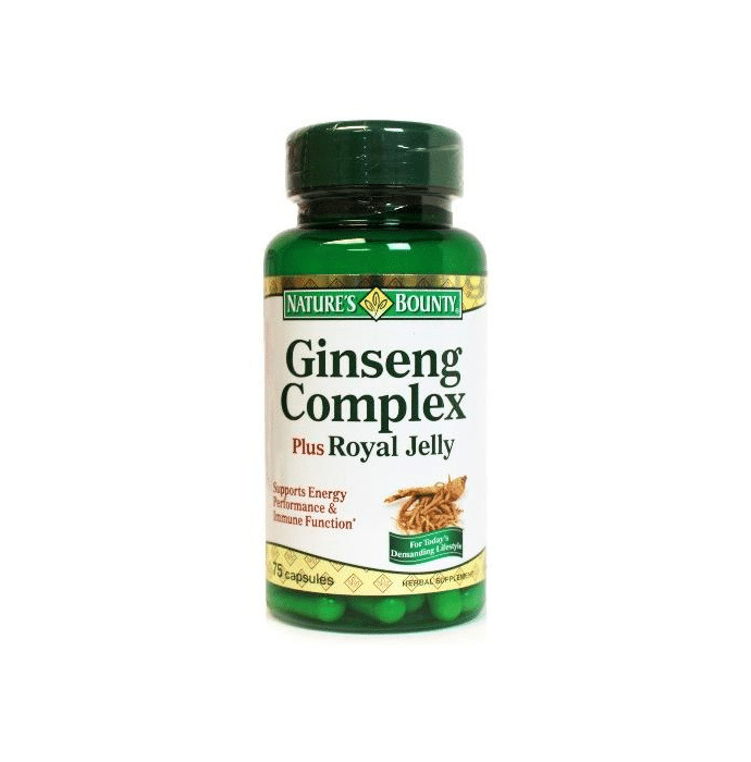 Nature's Bounty Ginseng Complex Plus Royal Jelly Capsule
