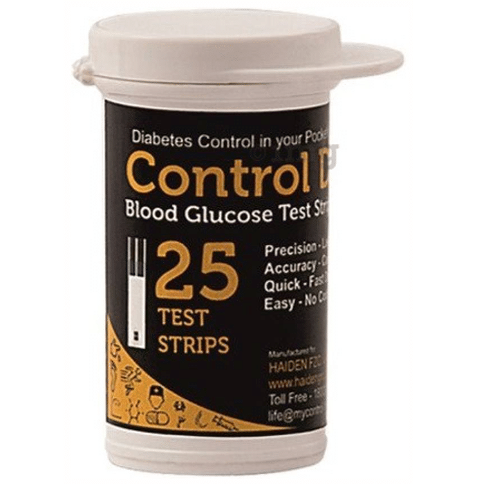 Control D Blood Glucose Test Strip (Only Strips)