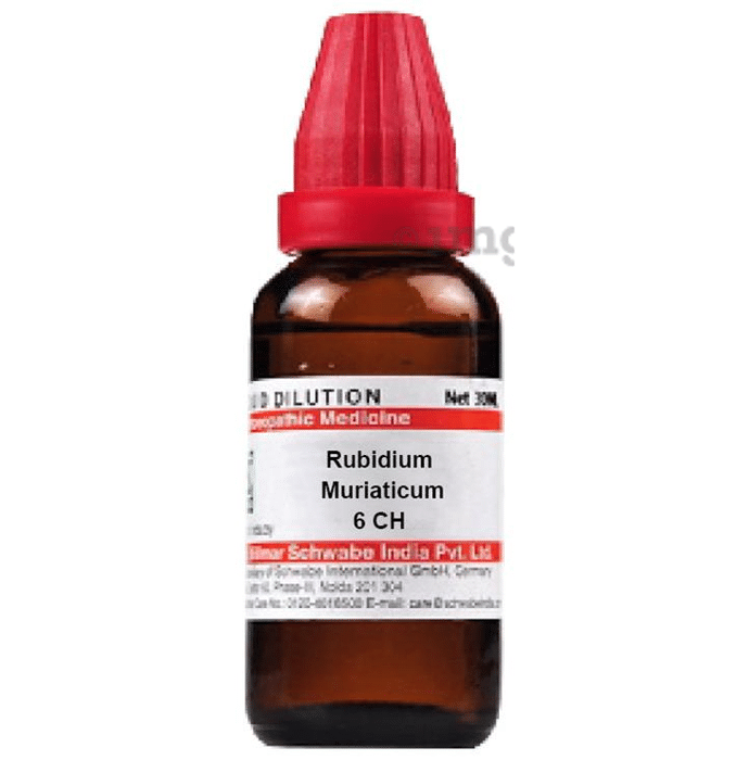 Dr Willmar Schwabe India Rubidium Muriaticum Dilution 6 CH