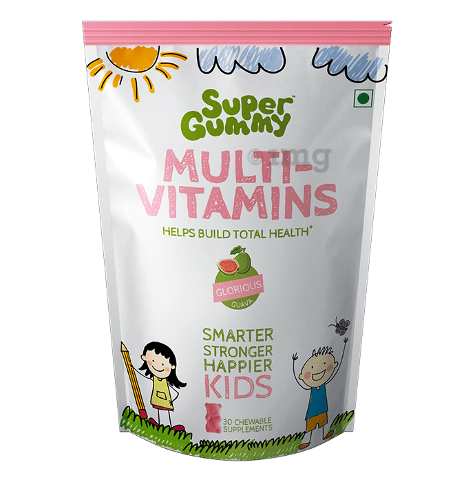Super Gummy Multi Vitamins Chewable Capsule for Kids | Flavour Glorious Guava