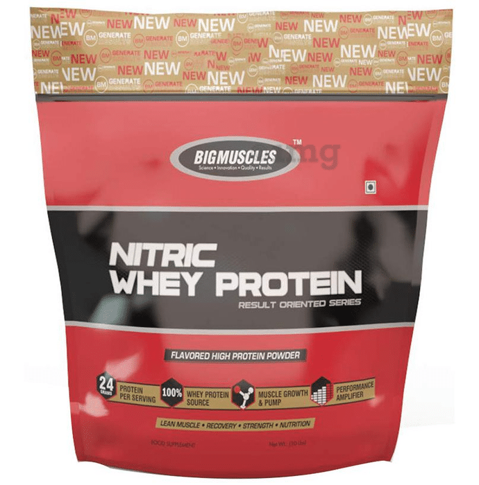Big  Muscles Nitric Whey Strawberry