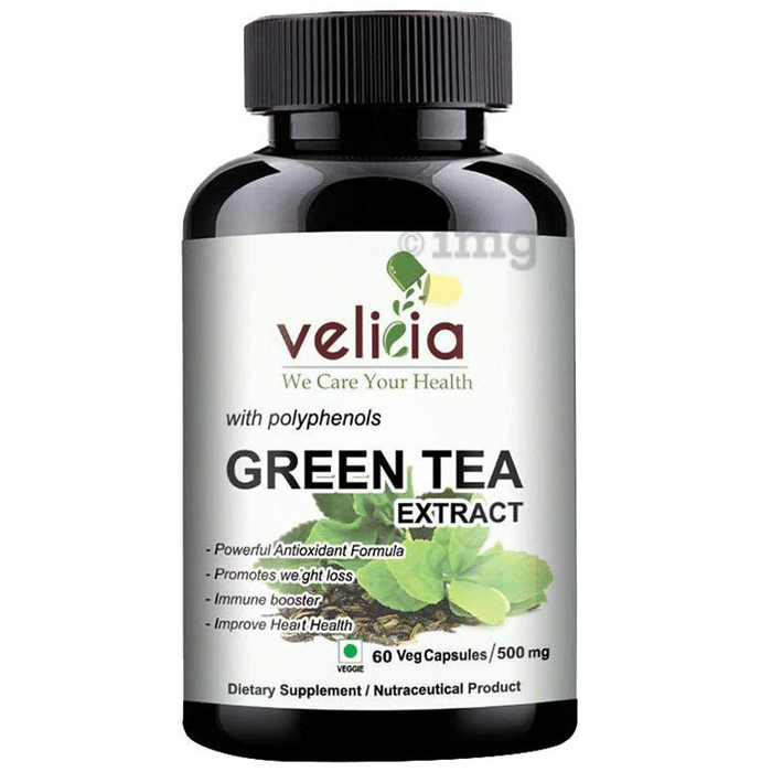 Velicia Green Tea Extract 500mg Veg Capsule