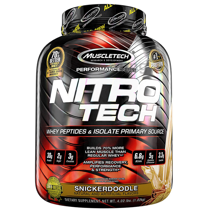 Muscletech Performance Series Nitro Tech Whey Isolate Snicker Doodle