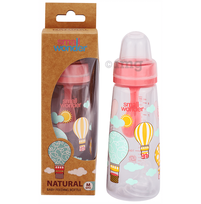 Small Wonder Natural Baby Feeding Bottle 250ml Medium Pink