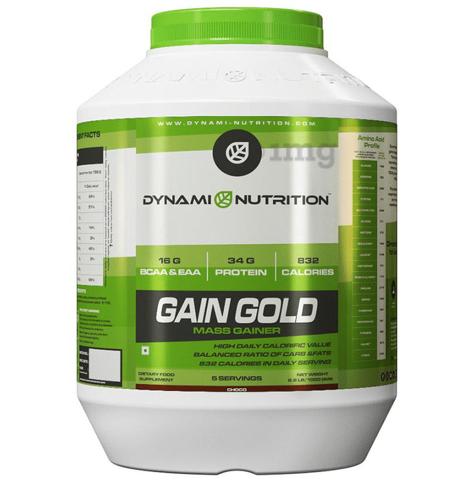 Dynami Nutrition Gain Gold Mass Gainer Choco