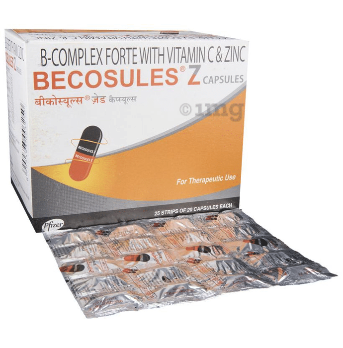 Becosules Z Capsule with Vitamin B Complex, Vitamin C & Zinc