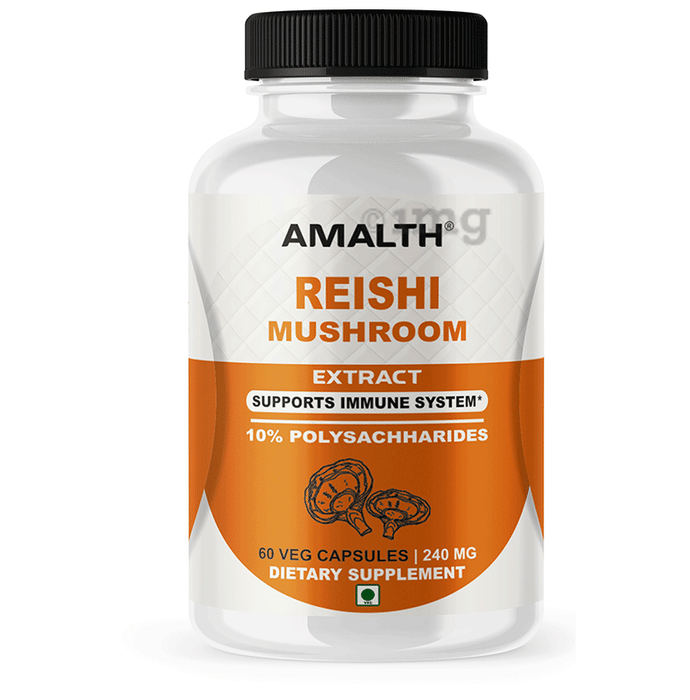 Amalth Reishi Mushroom Extract Veg Capsules