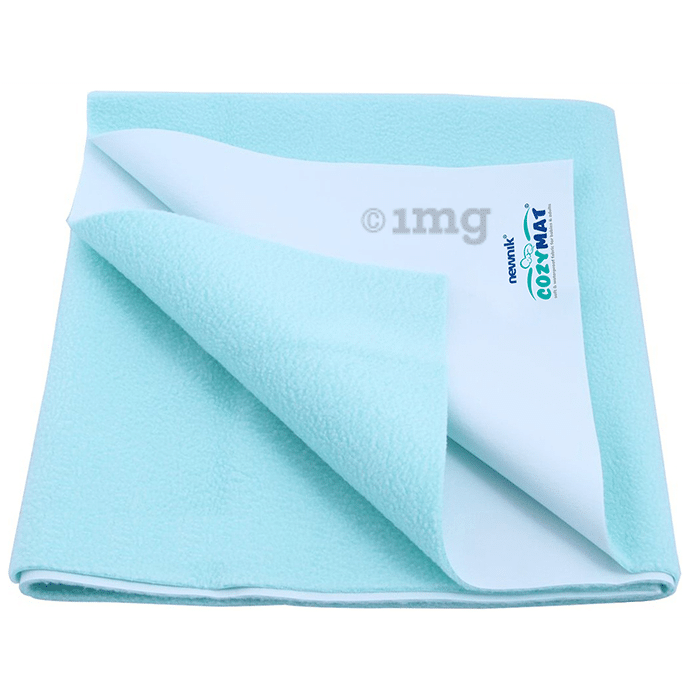 Newnik Cozymat, Dry Sheet (Size: 140cm X 220cm) Single Bed Sea Green