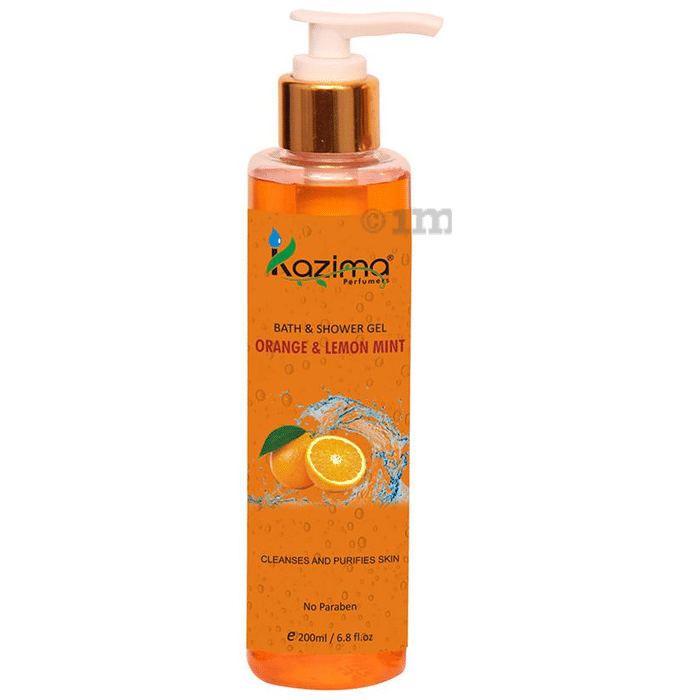 Kazima Orange & Lemon Mint Bath & Shower Gel