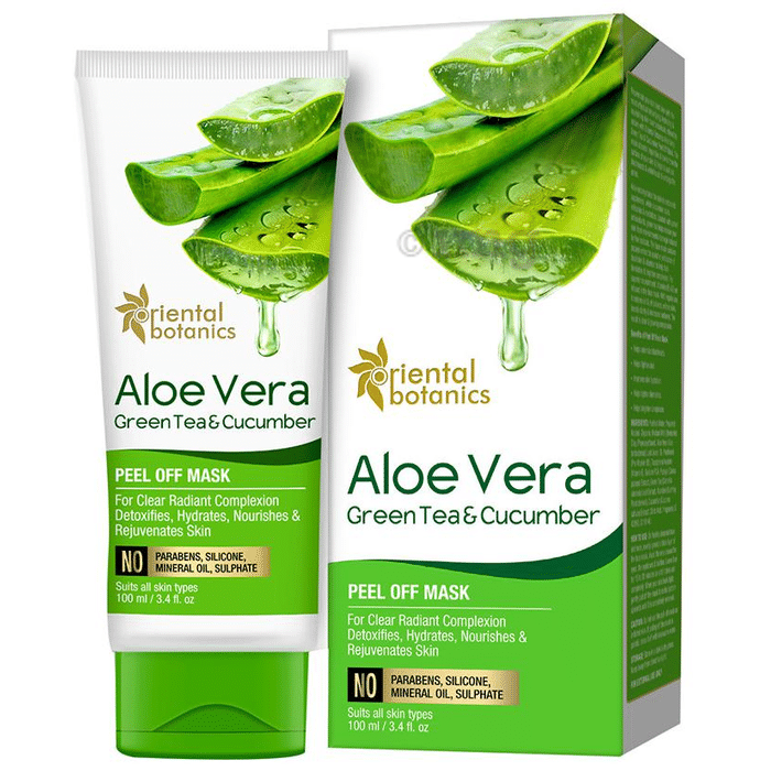 Oriental Botanics Aloe Vera Green Tea & Cucumber Peel-Off Mask