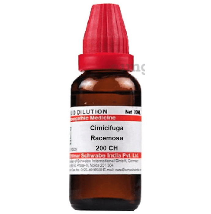 Dr Willmar Schwabe India Cimicifuga Racemosa Dilution 200 CH