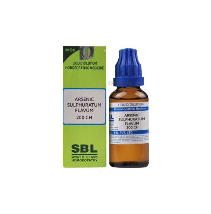 SBL Arsenic Sulphuratum Flavum Dilution 200 CH