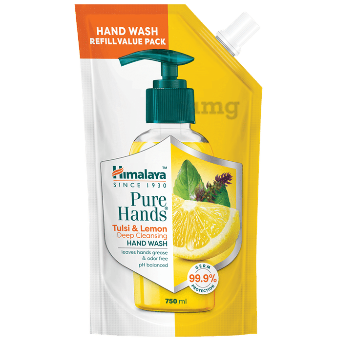 Himalaya Personal Care Tulsi & Lemon Deep Cleansing Pure Hands Hand Wash Refill Pack