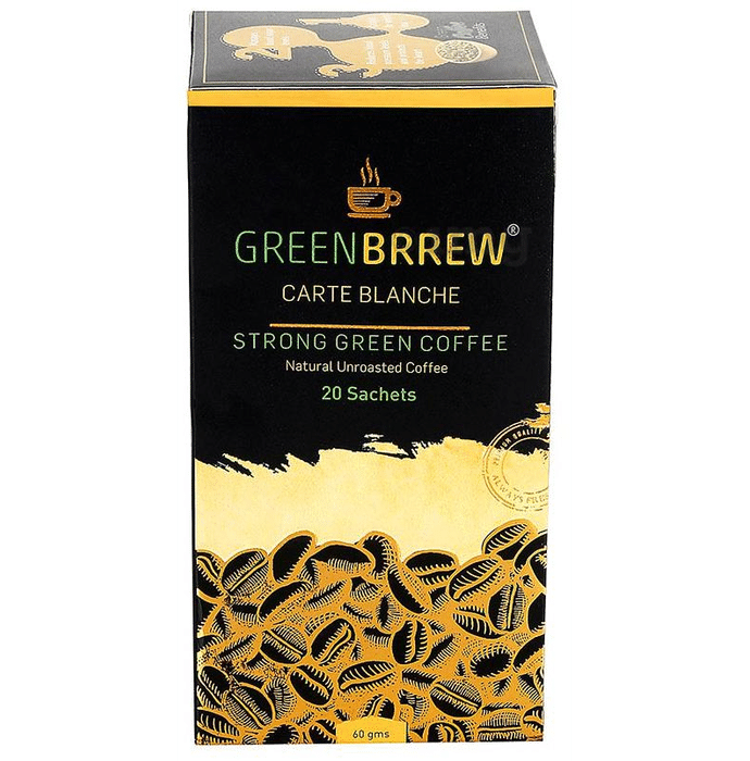 Green Brrew Coffee Sachet (3gm Each) Strong Green