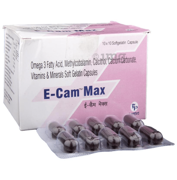 E-Cam Max Soft Gelatin Capsule