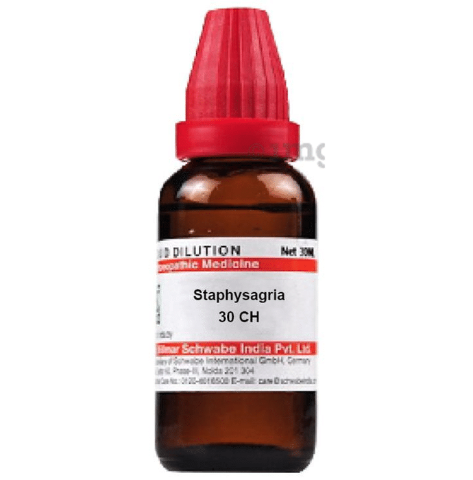 Dr Willmar Schwabe India Staphysagria Dilution 30 CH