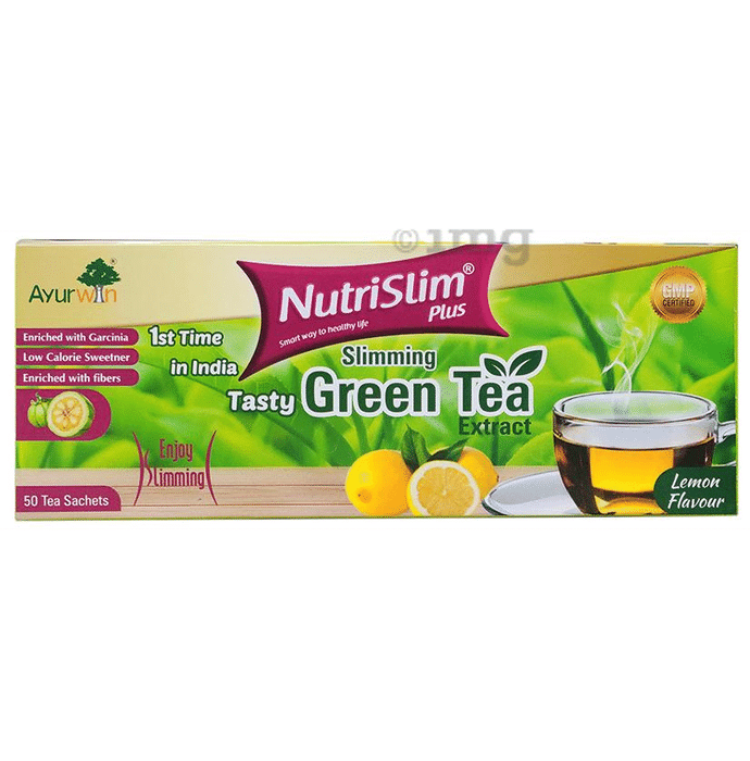 Ayurwin Nutrislim Plus Slimming Green Tea(3gm Each) Lemon