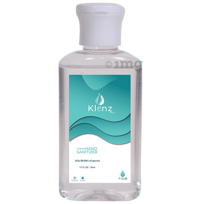 Klenz Plus Instant Hand Sanitizer (50ml Each) Aqua