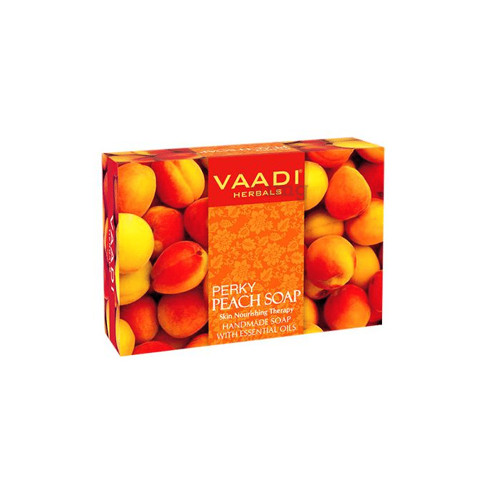 Vaadi Herbals Value Pack of 3 Perky Peach Soap with Almomd Oil