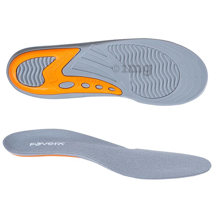 Fovera Orthopedic Insoles for Male Large Grey