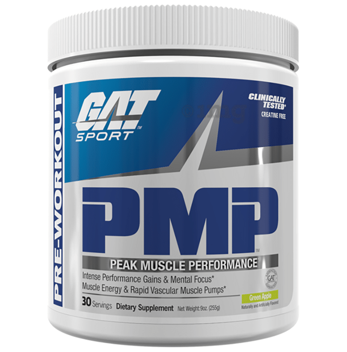 GAT Sport PMP Peak Muscle Performance Green Apple