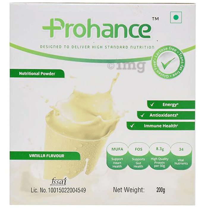 Prohance Protein Supplement | Powder for Energy, Immunity & Antioxidant Support | Flavour Vanilla