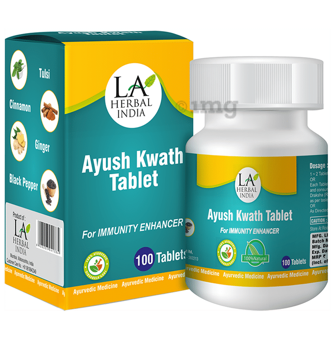 LA Herbal India Ayush Kwath Tablet
