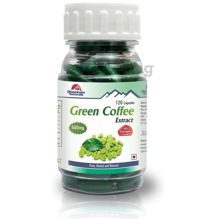 Quantum Naturals Naturals Green Coffee Extract 500mg Capsule