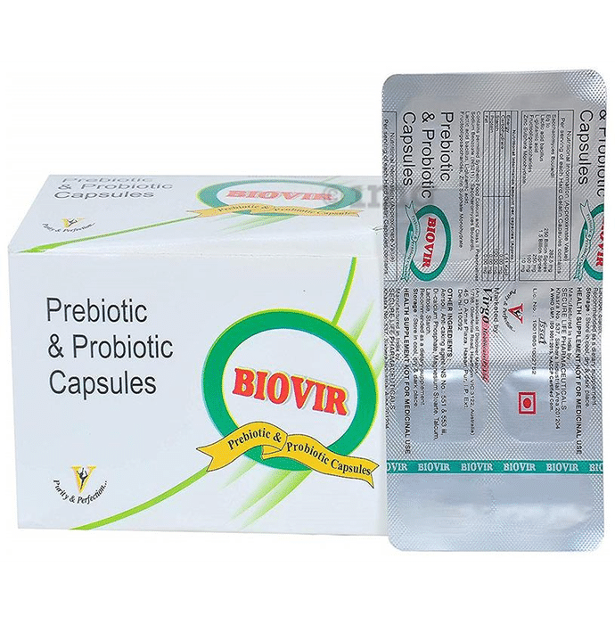 Virgo Healthcare Biovir Prebiotic & Probiotic Capsule