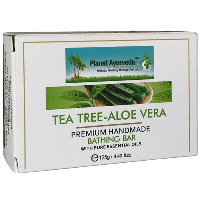 Planet Ayurveda Tea Tree Aloe Vera Premium Handmade Bathing Bar Buy