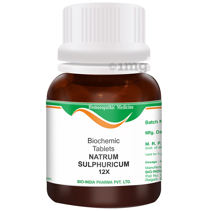 Bio India Natrum Sulphuricum Biochemic Tablet 12X