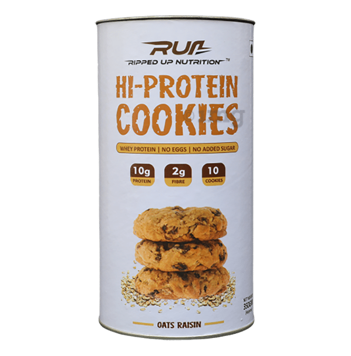 Ripped Up Nutrition Hi-Protein Cookies Oats Raisin