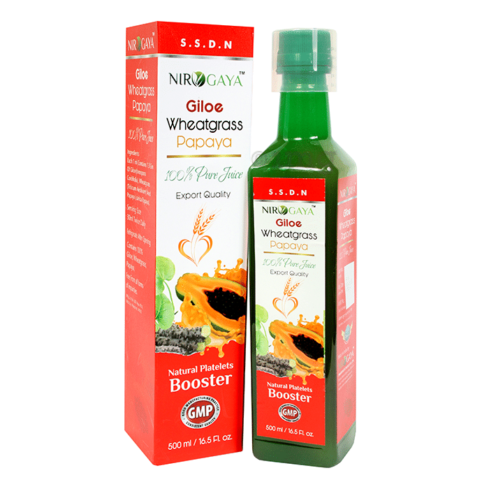 Nirogaya Giloe Wheatgrass Papaya Juice