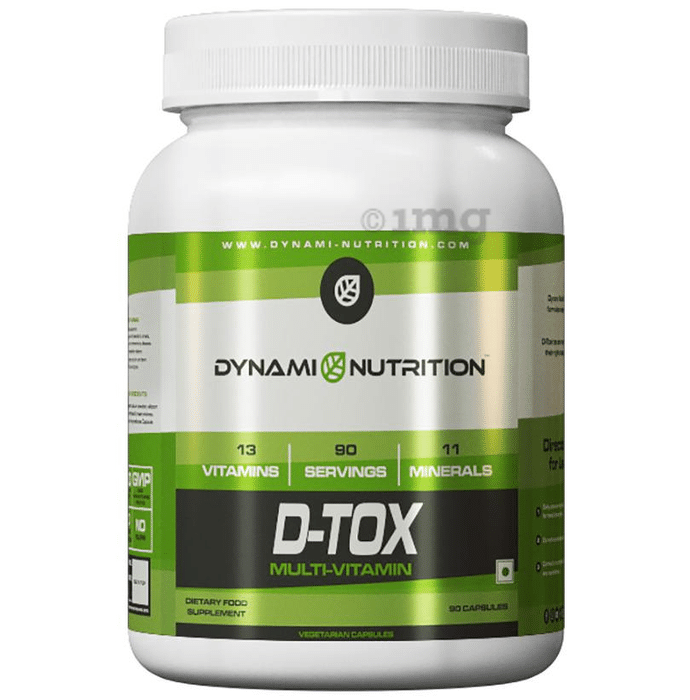 Dynami Nutrition D-Tox Multi-Vitamin Vegetarian Capsules