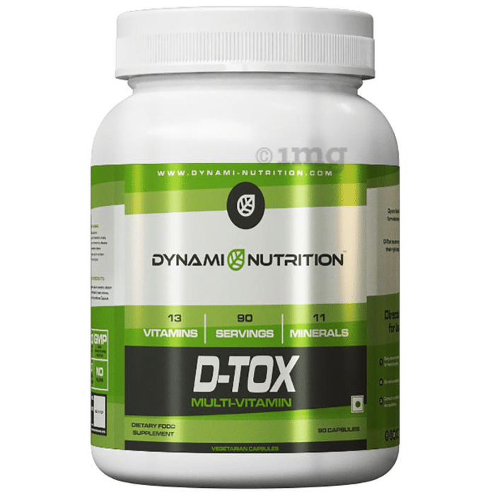 Dynami Nutrition D-Tox Multi-Vitamin Vegetarian Capsules