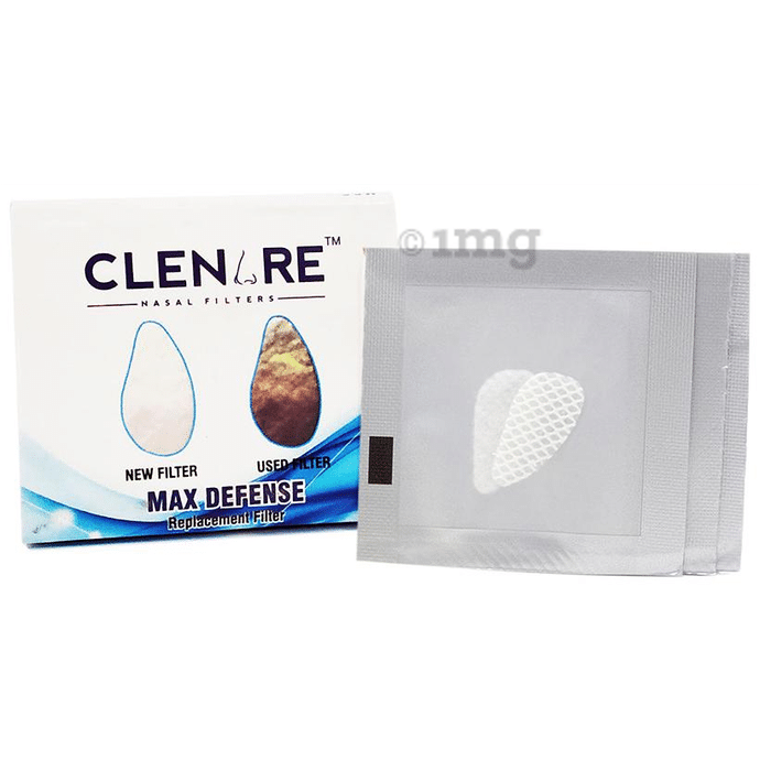 Clenare Replacement Filters Small White Max Defence Slotted