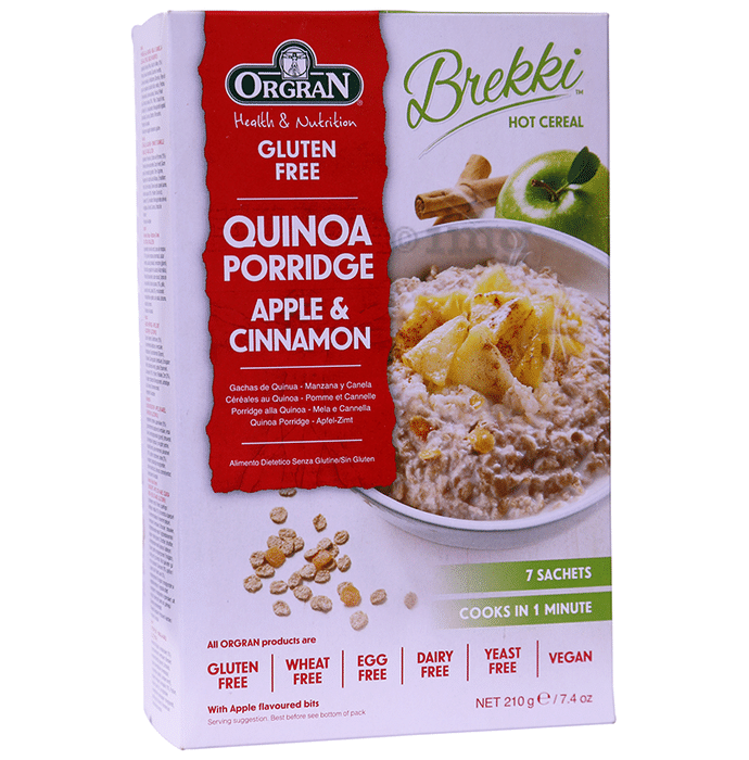 Orgran Quinoa Porridge Apple & Cinnamon
