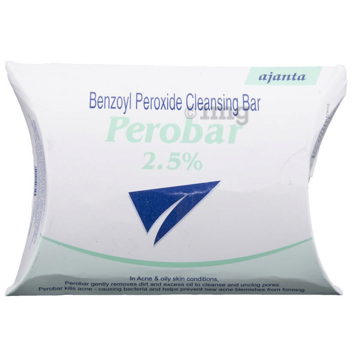 Perobar 2.5% Benzoyl Peroxide Cleansing Bar | For Acne & Skin Infections
