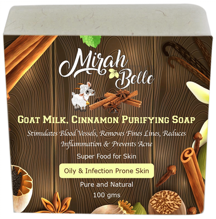Mirah Belle Goat Milk, Cinnamon Purifying Soap